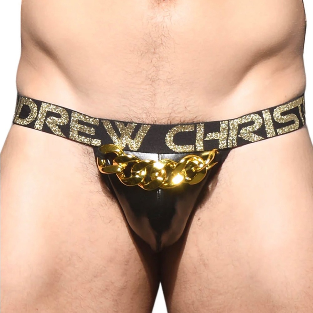 Andrew Christian Chains of love Jock Blk Sz L